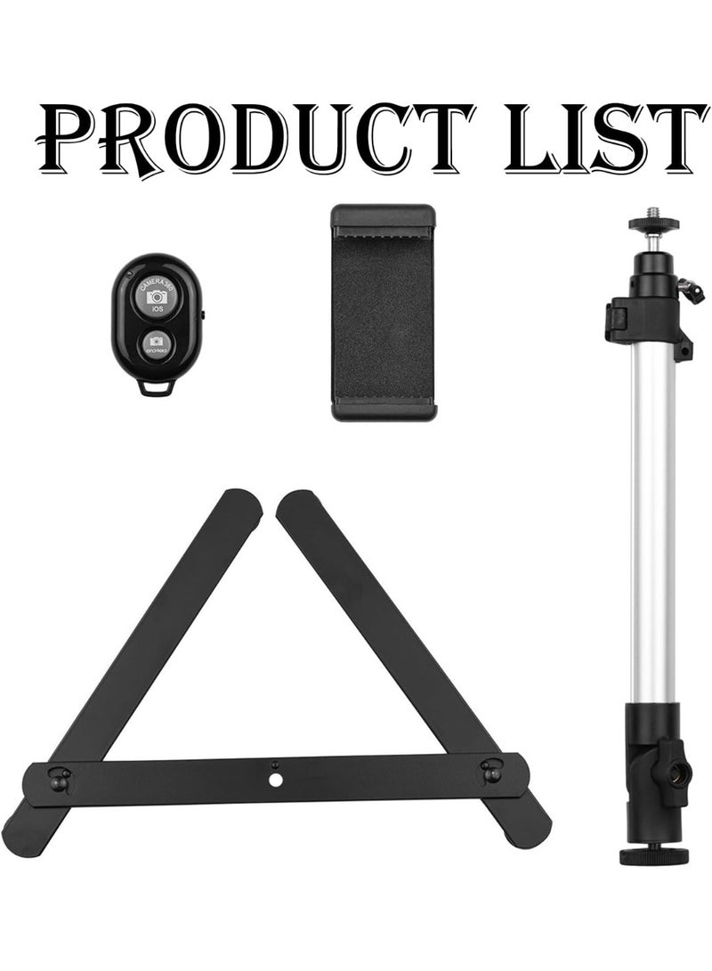 YZMA GLOBAL Adjustable Overhead Phone Stand for Photography & Video Recording, Tabletop Copy Stand Phone Holder, Flexible Desktop Tripod Mount for Live Streaming, YouTube, Vlog & Content Creation - Image 5
